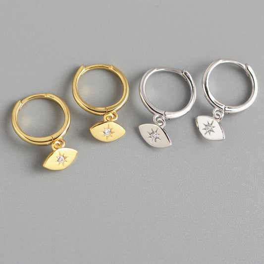 Light luxury eye earrings