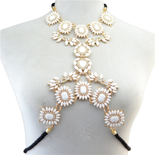 Fashionable diamond luxury body chain