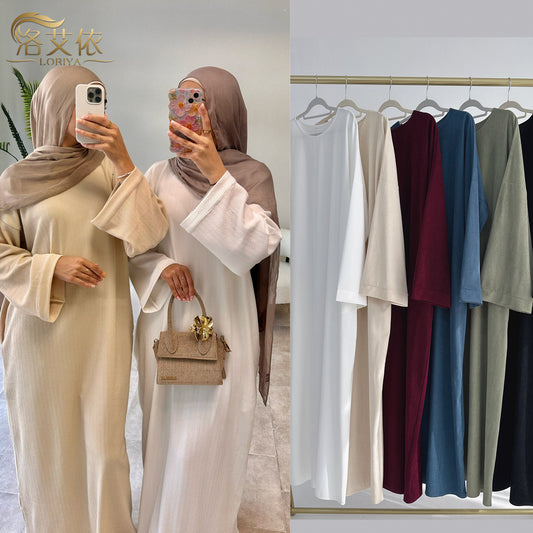 Turkey Dubai Spring, Summer, Autumn And Winter Loose Casual Dress